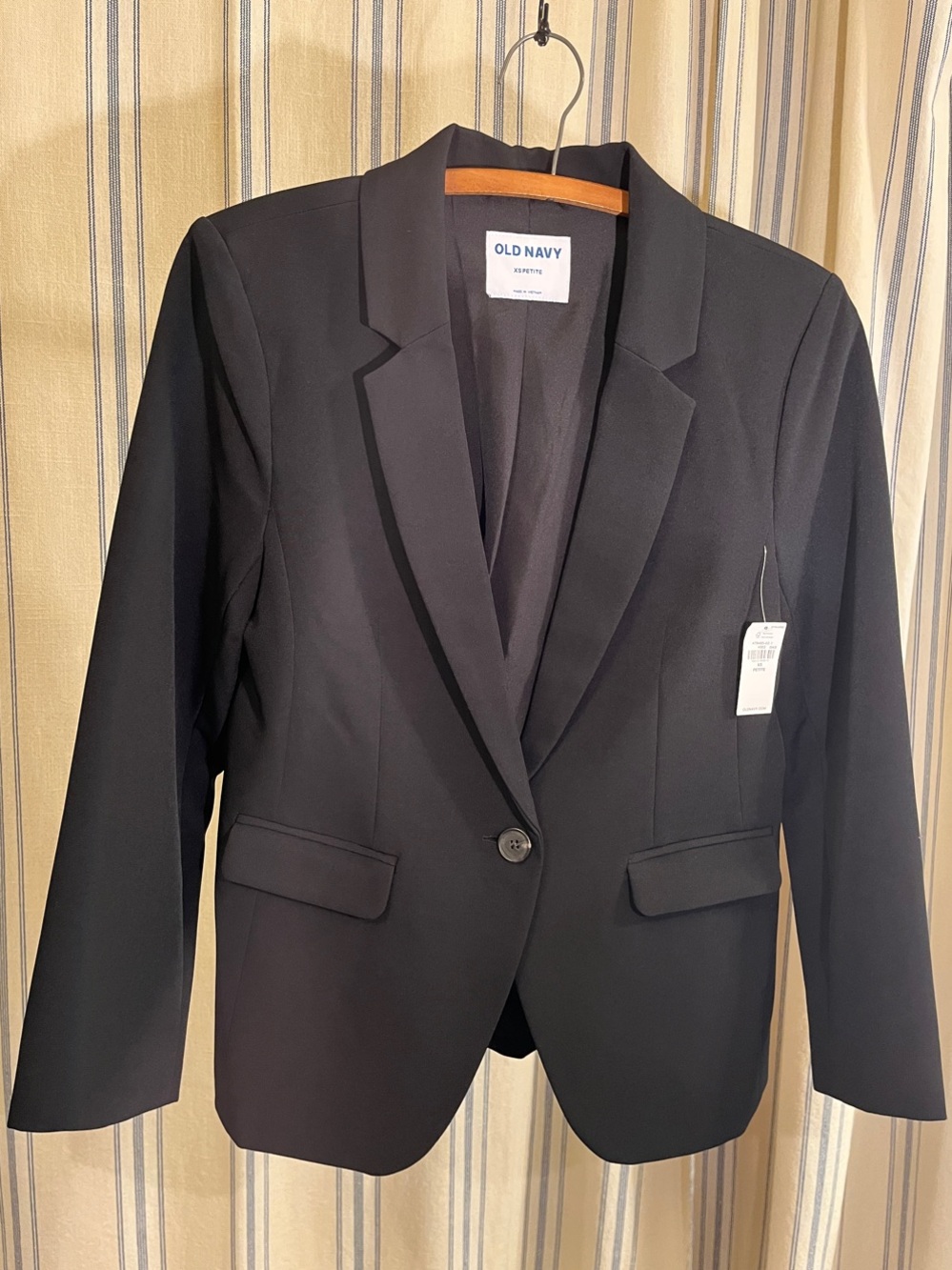 Old Navy Black Single-Button Tailored Blazer